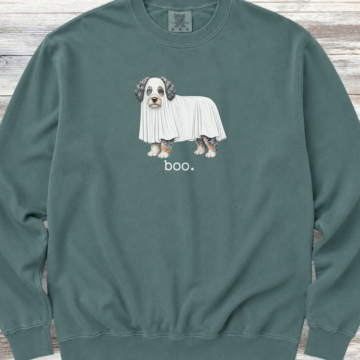 Aussiedoodle Boo Sweatshirt - Blue Spruce