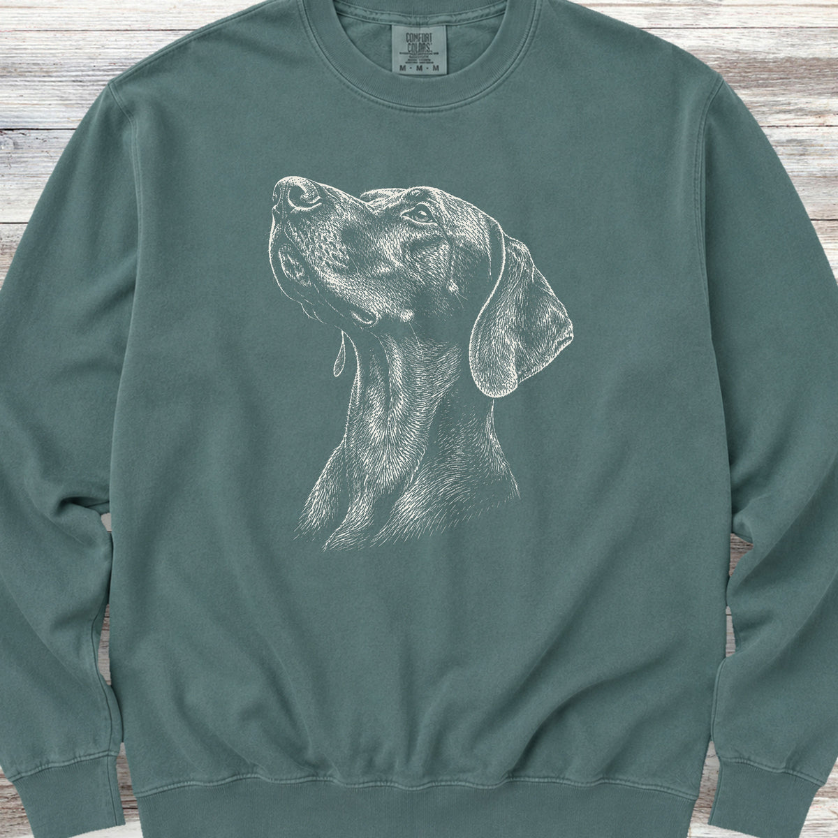 Weimaraner Loyalty Sweatshirt - Blue Spruce