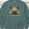 French Bulldog Nope Sweatshirt - Blue Spruce