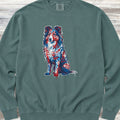 Shetland Sheepdog American Grafitti Sweatshirt - Blue Spruce
