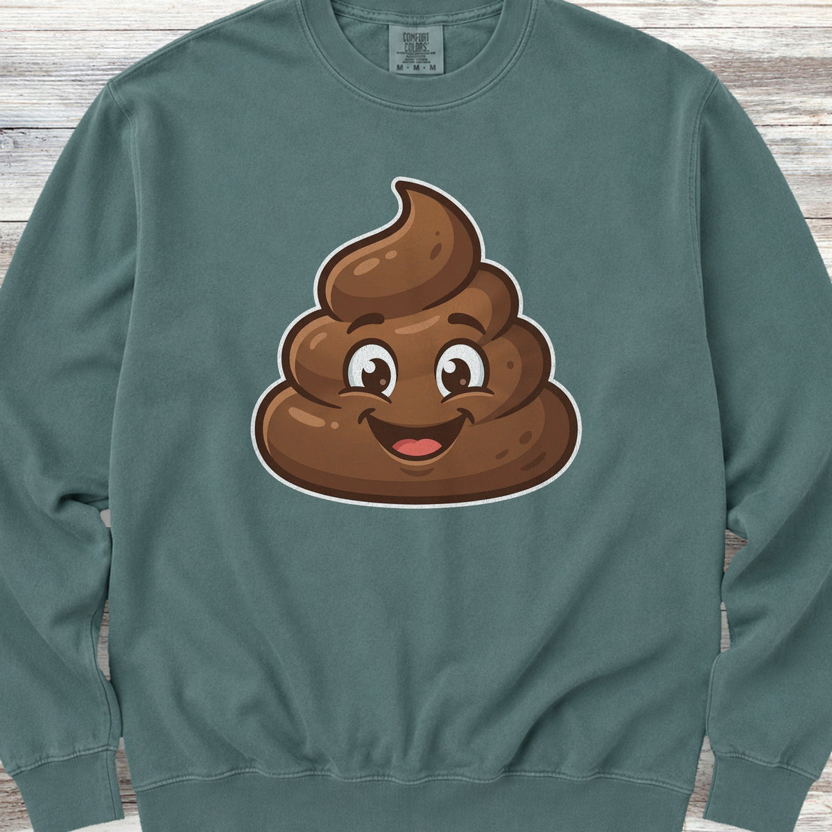 Dog Poop Sweatshirt - Blue Spruce