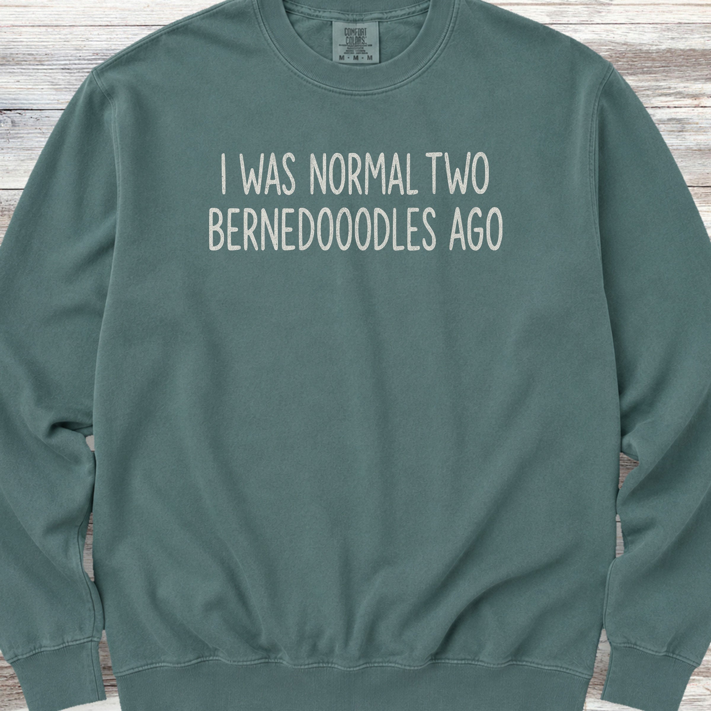 Bernedoodle Normal Sweatshirt - Blue Spruce