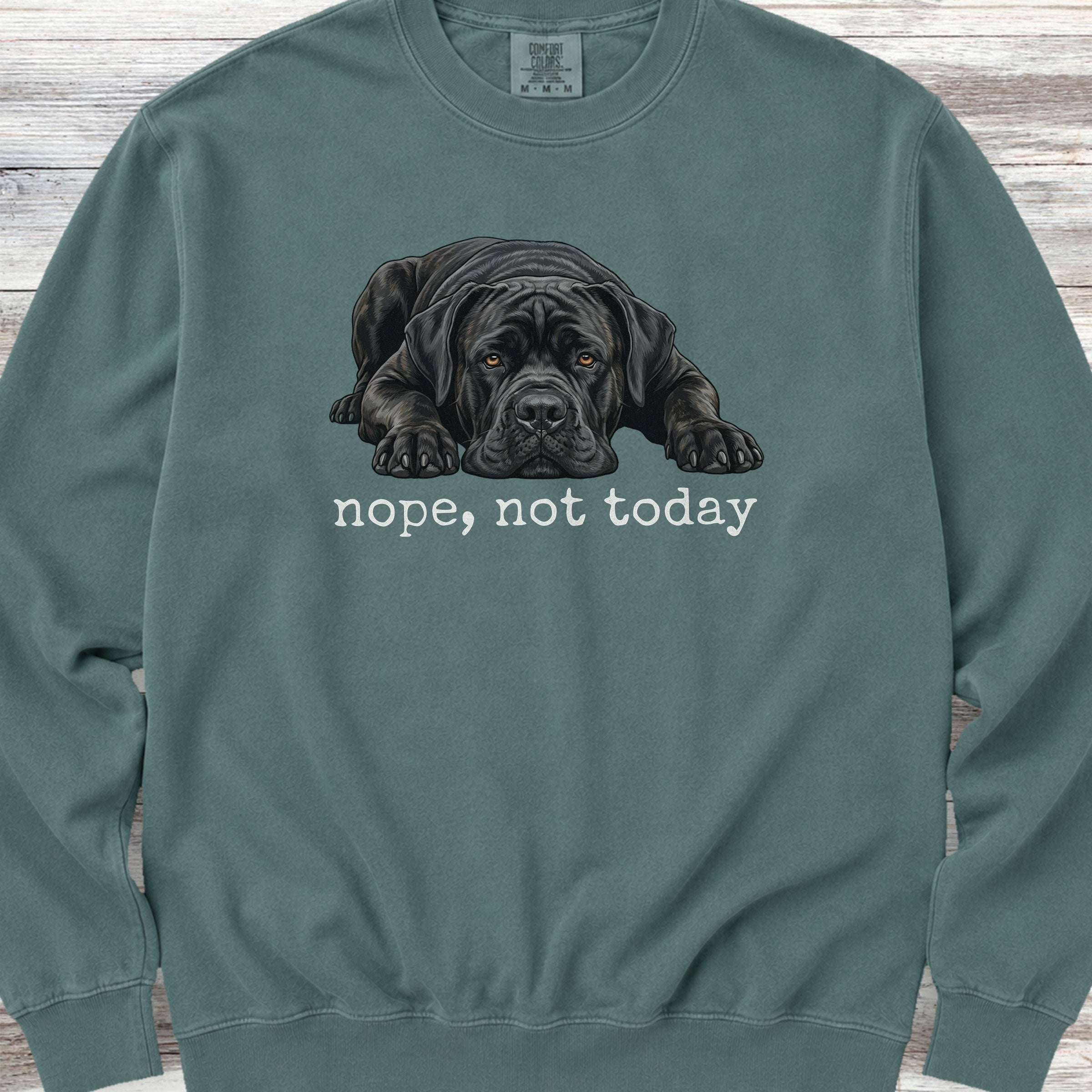 Cane Corso Nope Sweatshirt - Blue Spruce