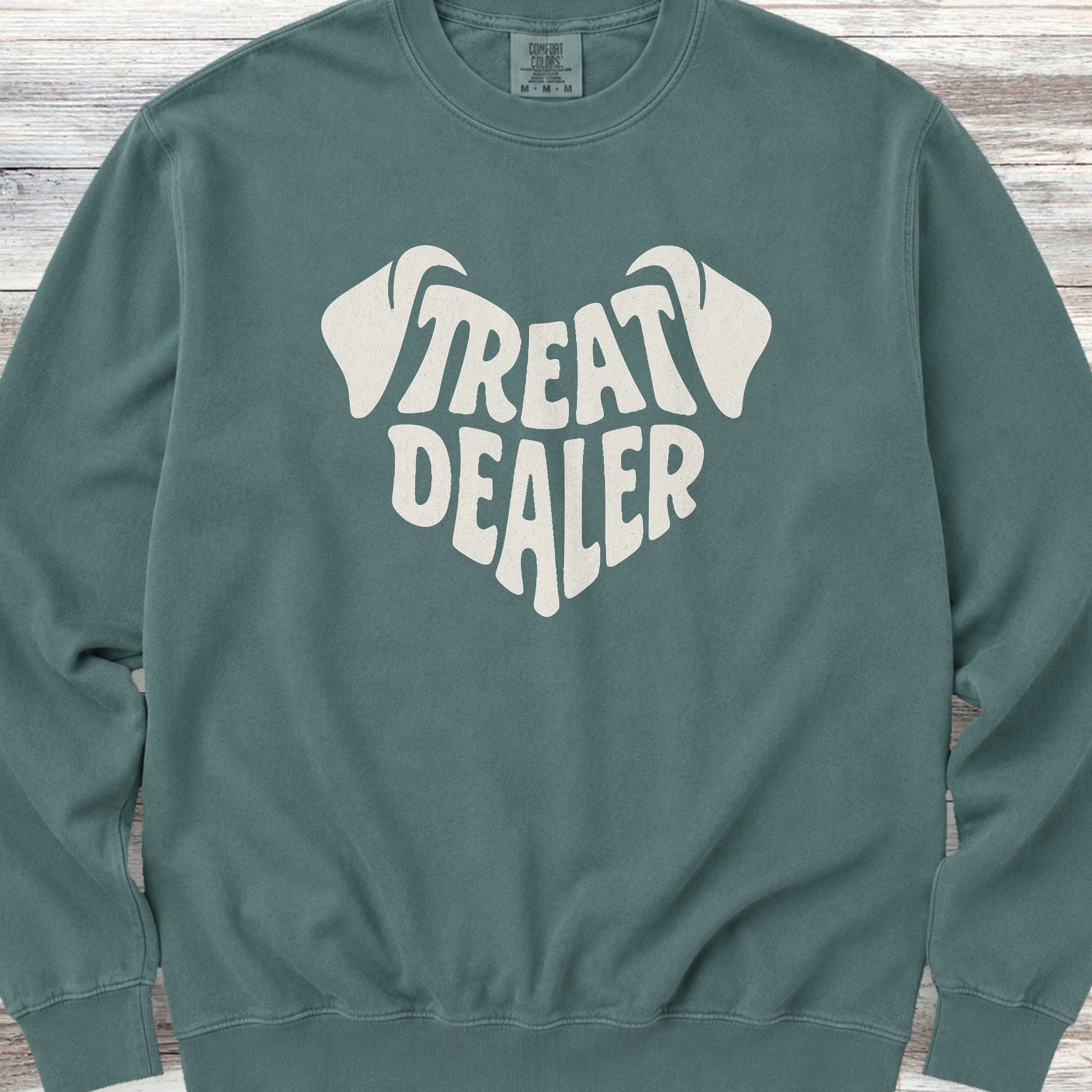 Treat Dealer Ears Sweatshirt - Blue Spruce