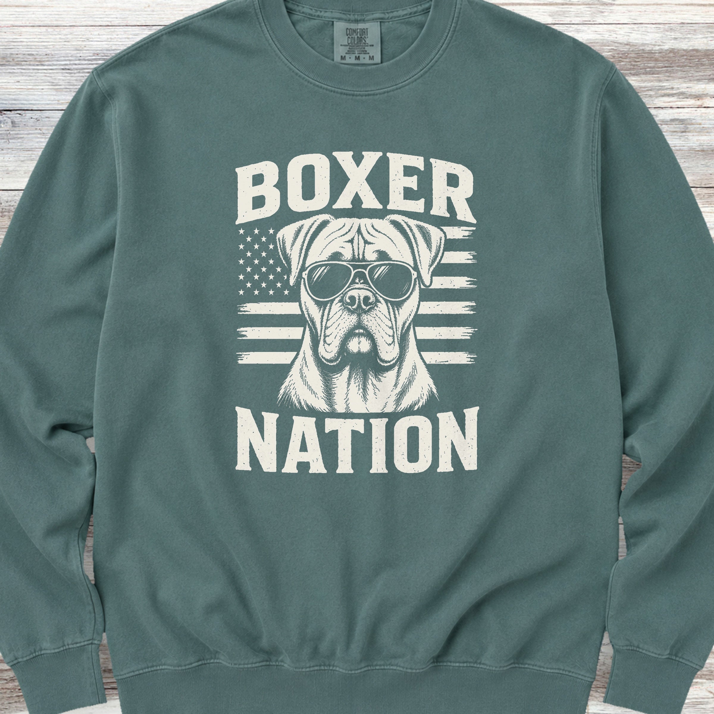 Boxer Nation Sweatshirt - Blue Spruce