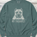 Cane Corso Fawn Therapist Sweatshirt - Blue Spruce