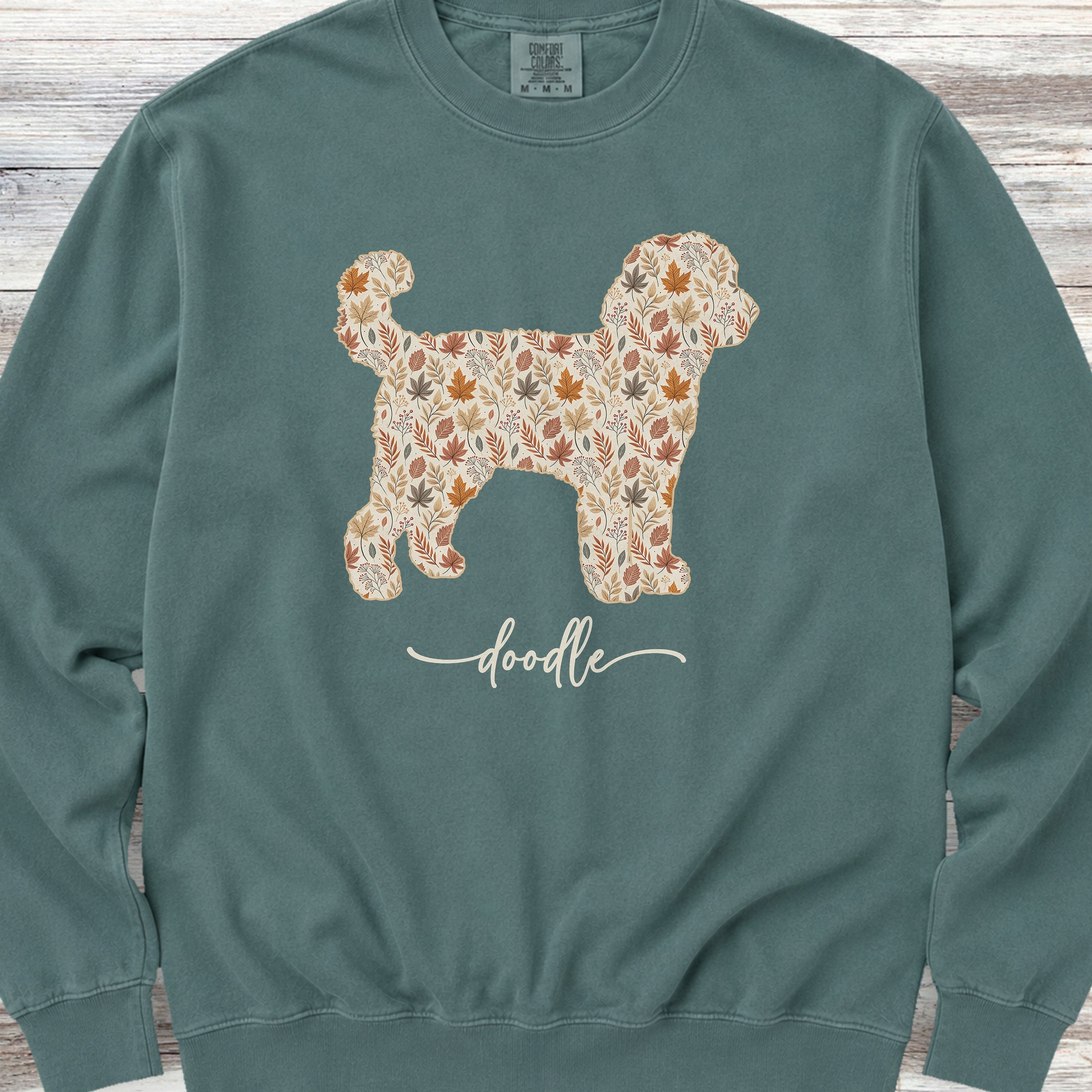 Doodle Fall Sweatshirt - Blue Spruce