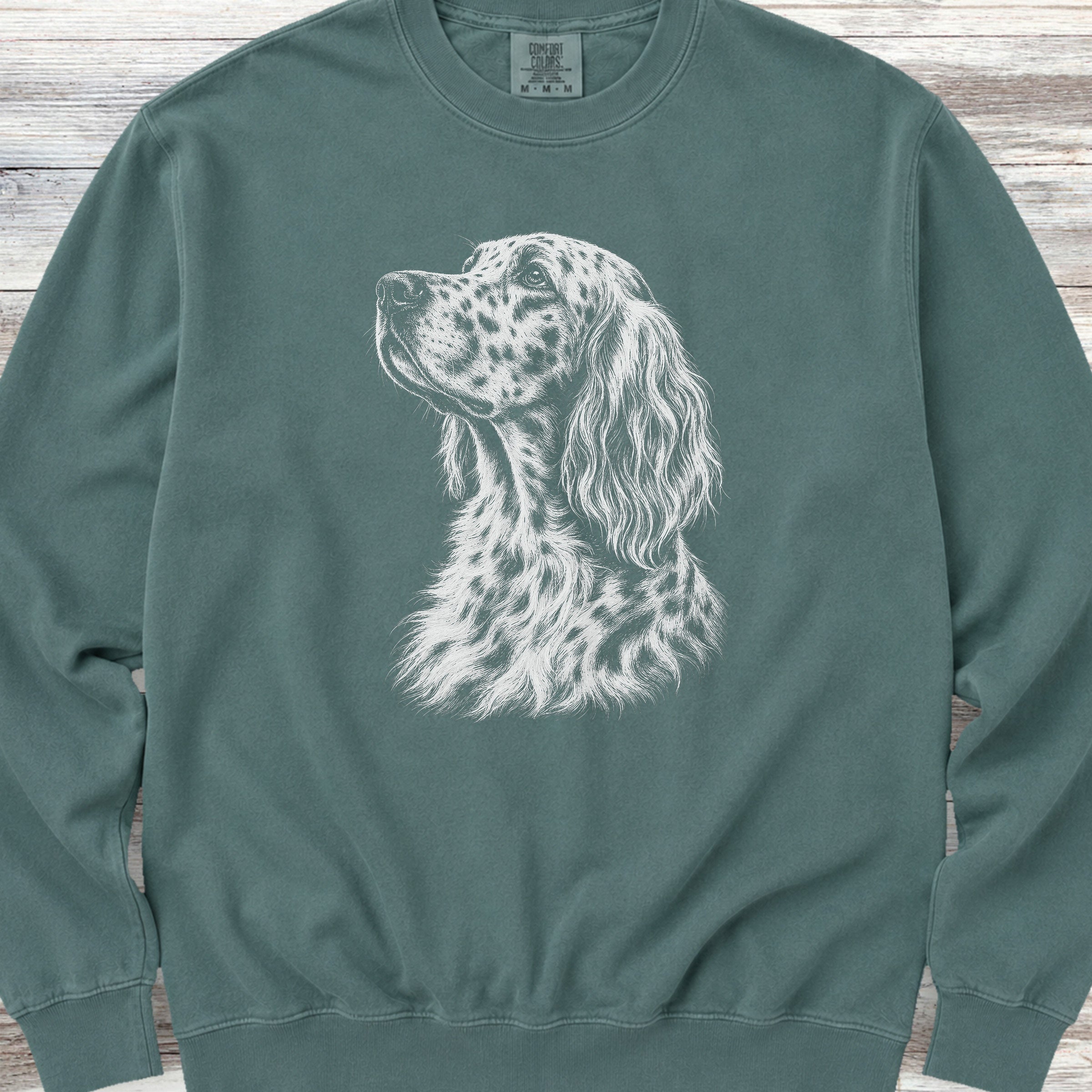 English Setter Loyalty Sweatshirt - Blue Spruce