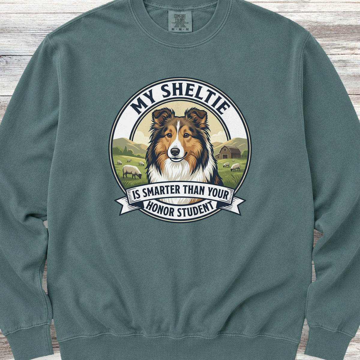 Shetland Sheepdog Smart Sweatshirt - Blue Spruce