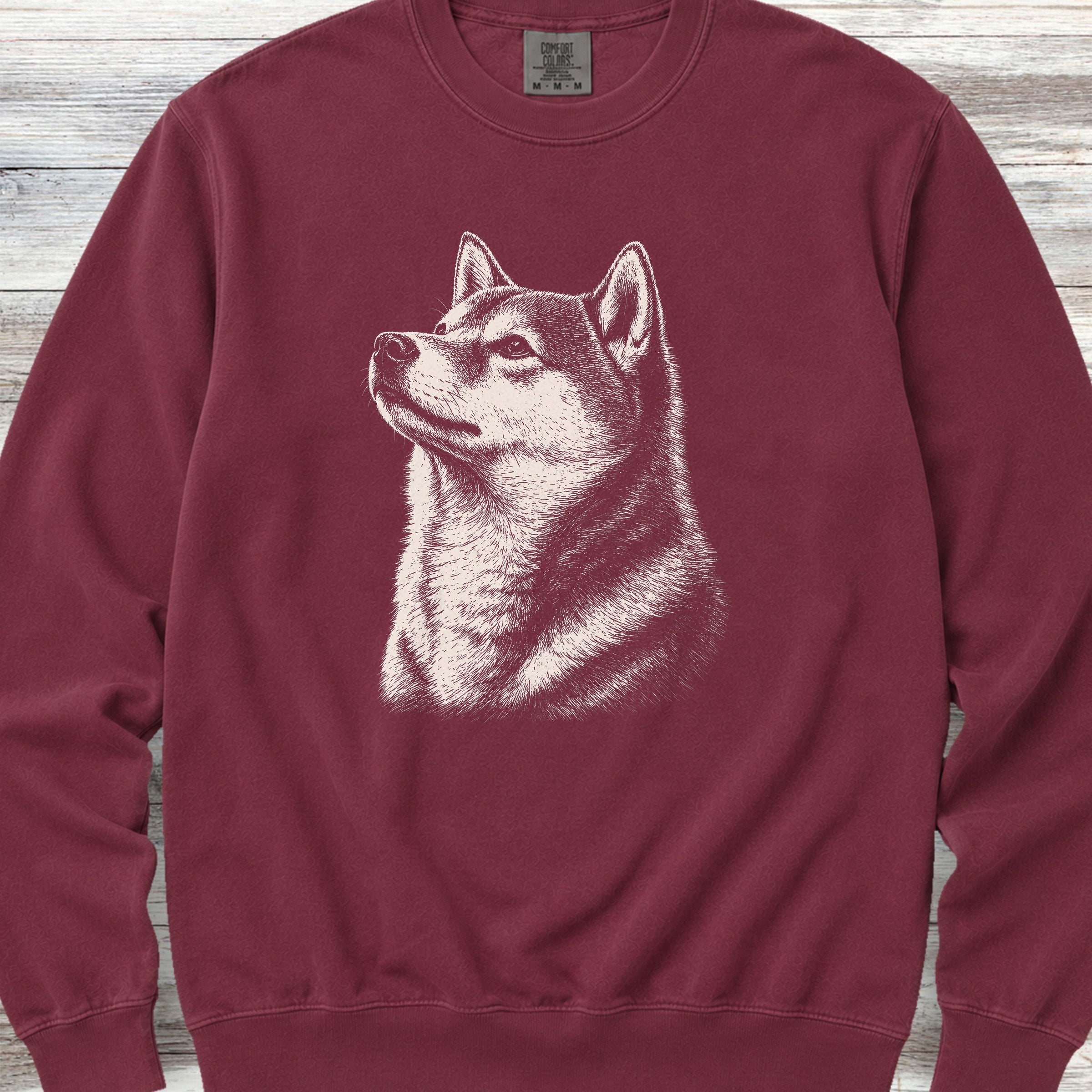 Shiba Inu Loyalty Sweatshirt - Crimson