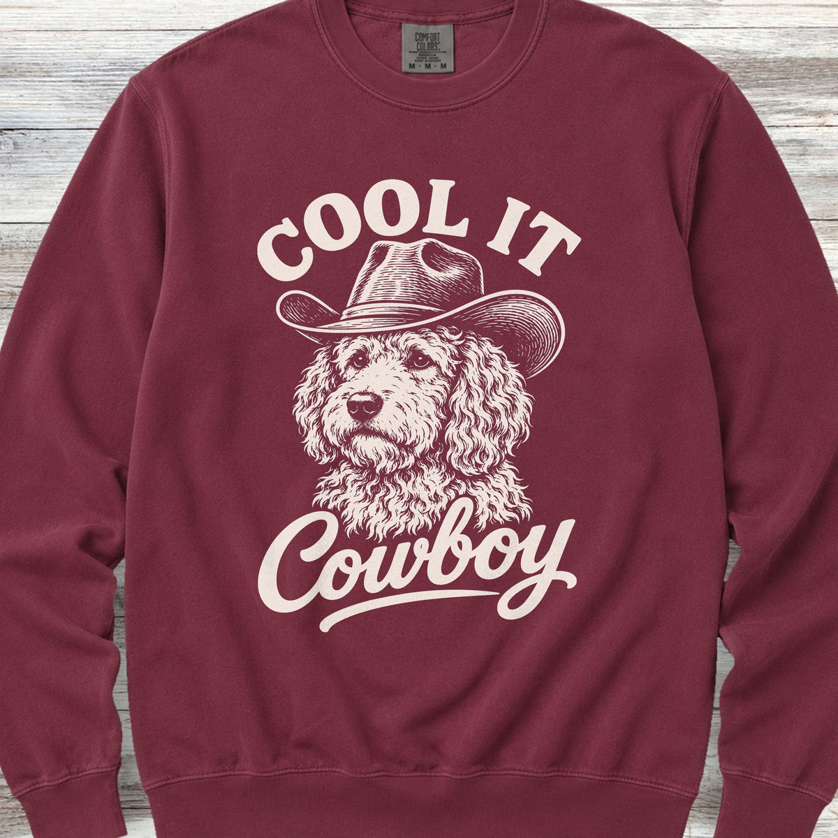 Goldendoodle Cool It Sweatshirt - Crimson