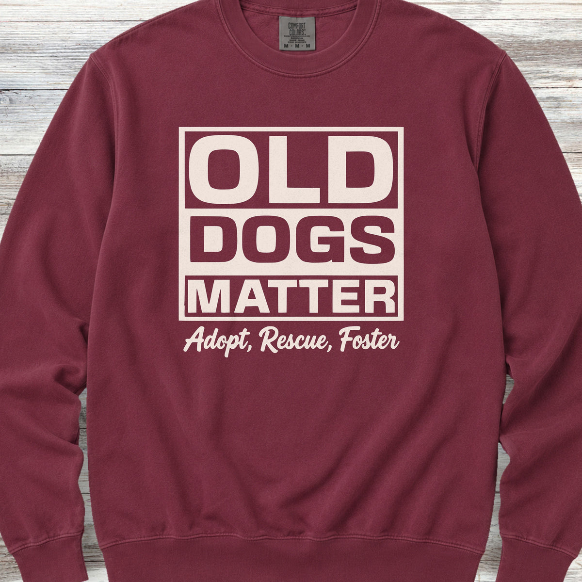Old Dogs Matter Sweatshirt - Crimson