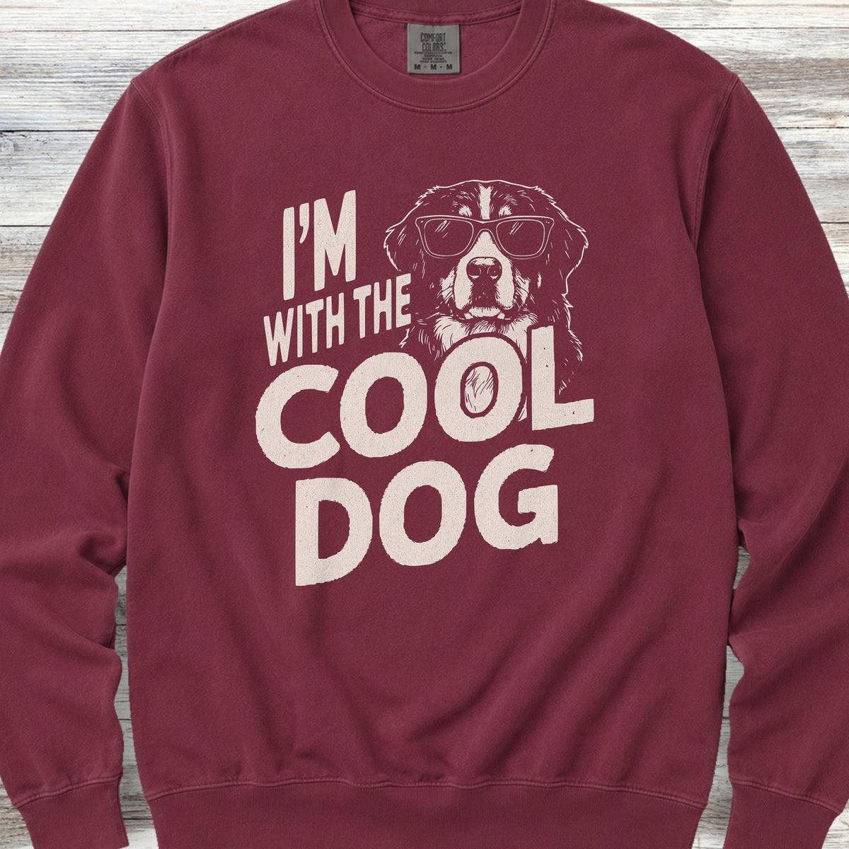 Bernese Mountain Dog Cool Sweatshirt - Crimson