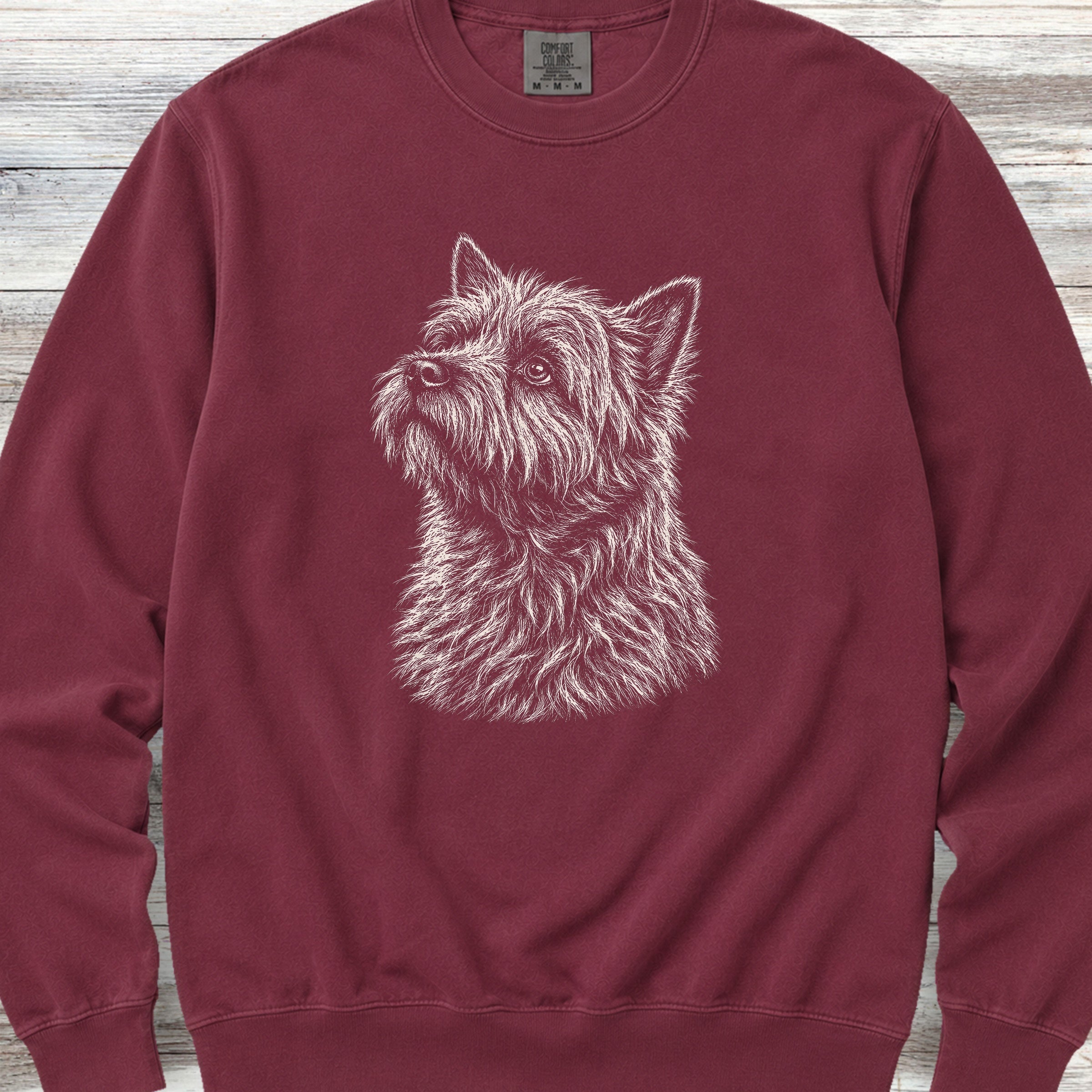 Cairn Terrier Loyalty Sweatshirt - Crimson