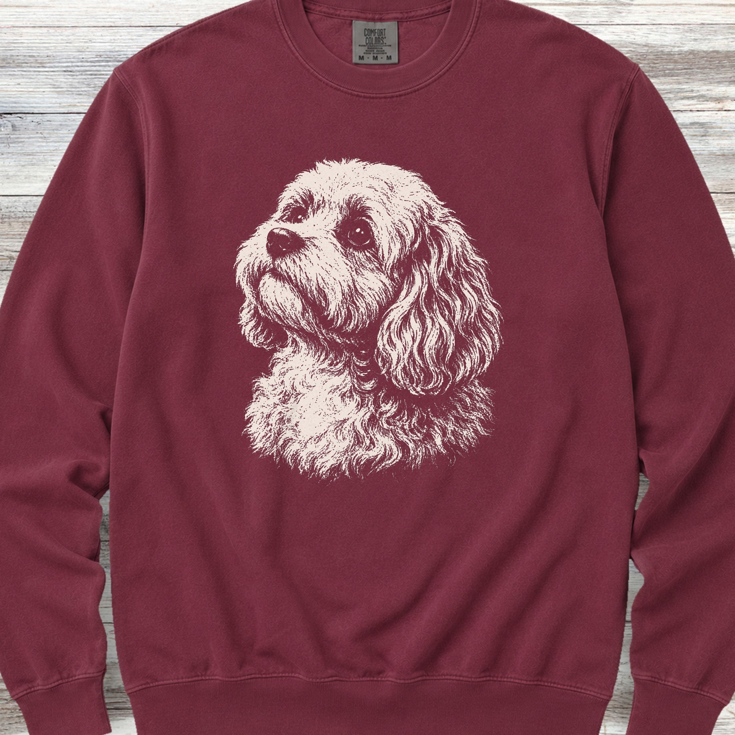 Cavapoo Loyalty Sweatshirt - Crimson