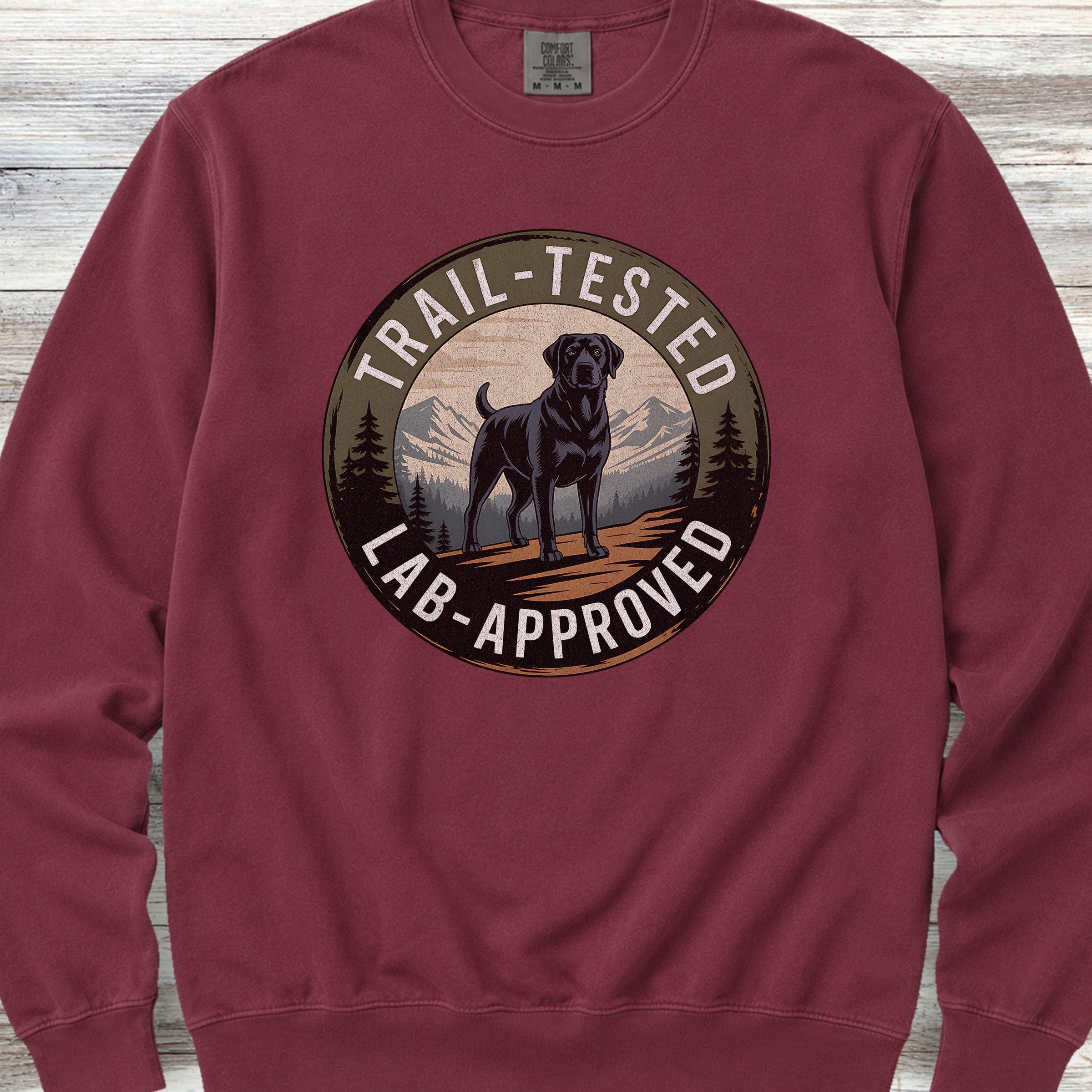 Trail Tested Lab Approved Sweatshirt - Crimson