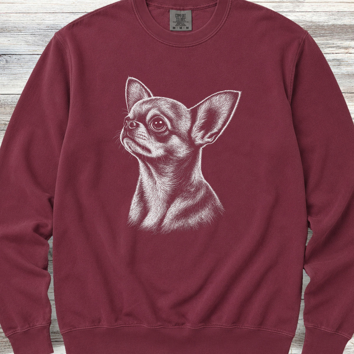 Chihuahua Loyalty Sweatshirt - Crimson