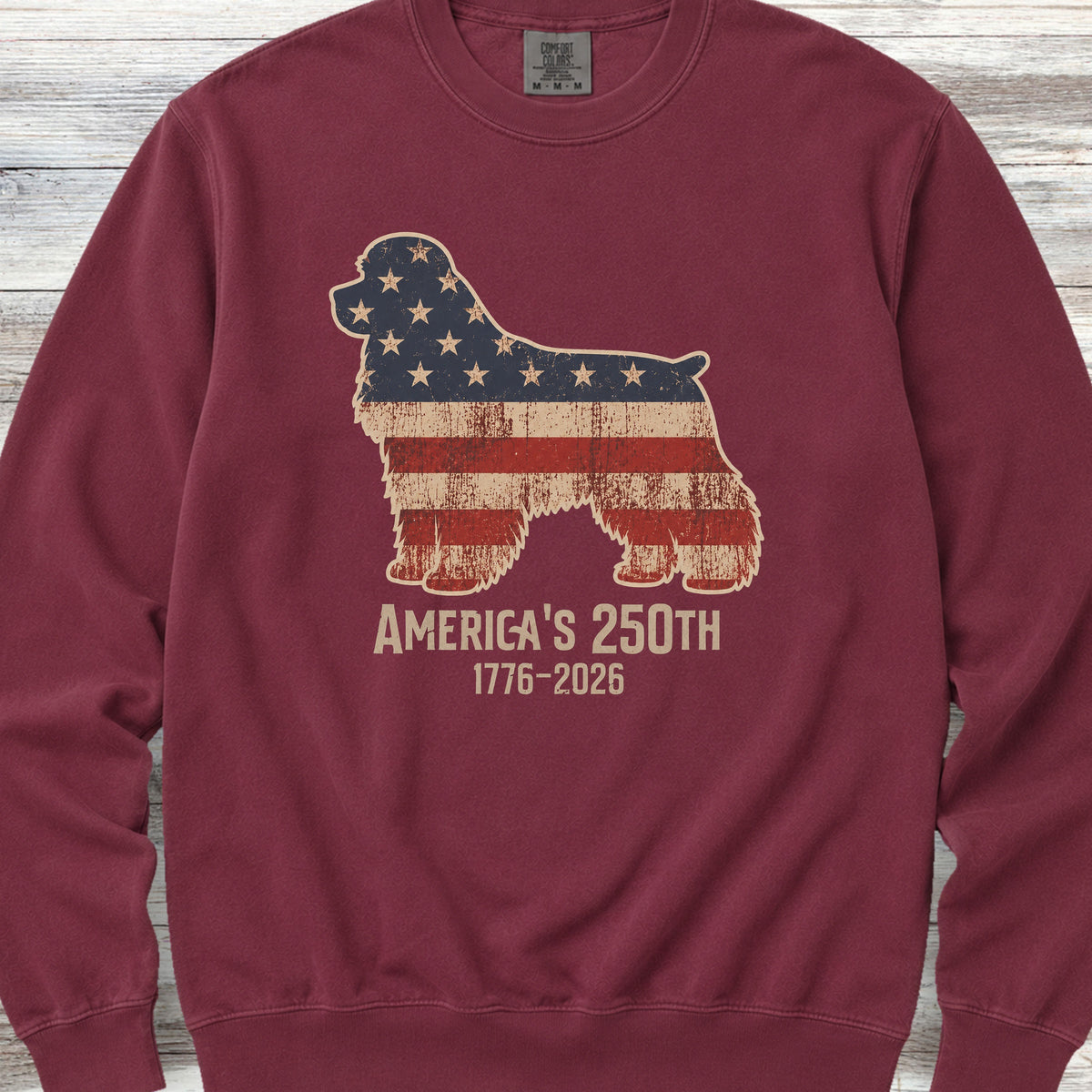 Cocker Spaniel 250 Sweatshirt - Crimson