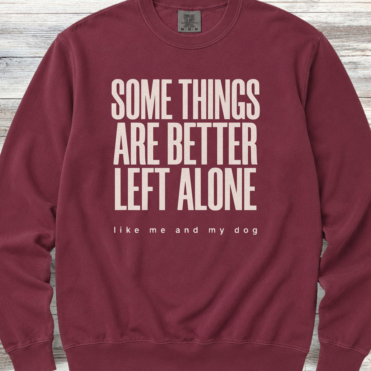 Dog Introvert Sweatshirt - Crimson