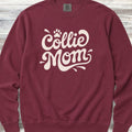 Collie Groovy Mom Sweatshirt - Crimson