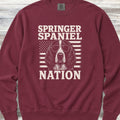 English Springer Spaniel Nation Sweatshirt - Crimson