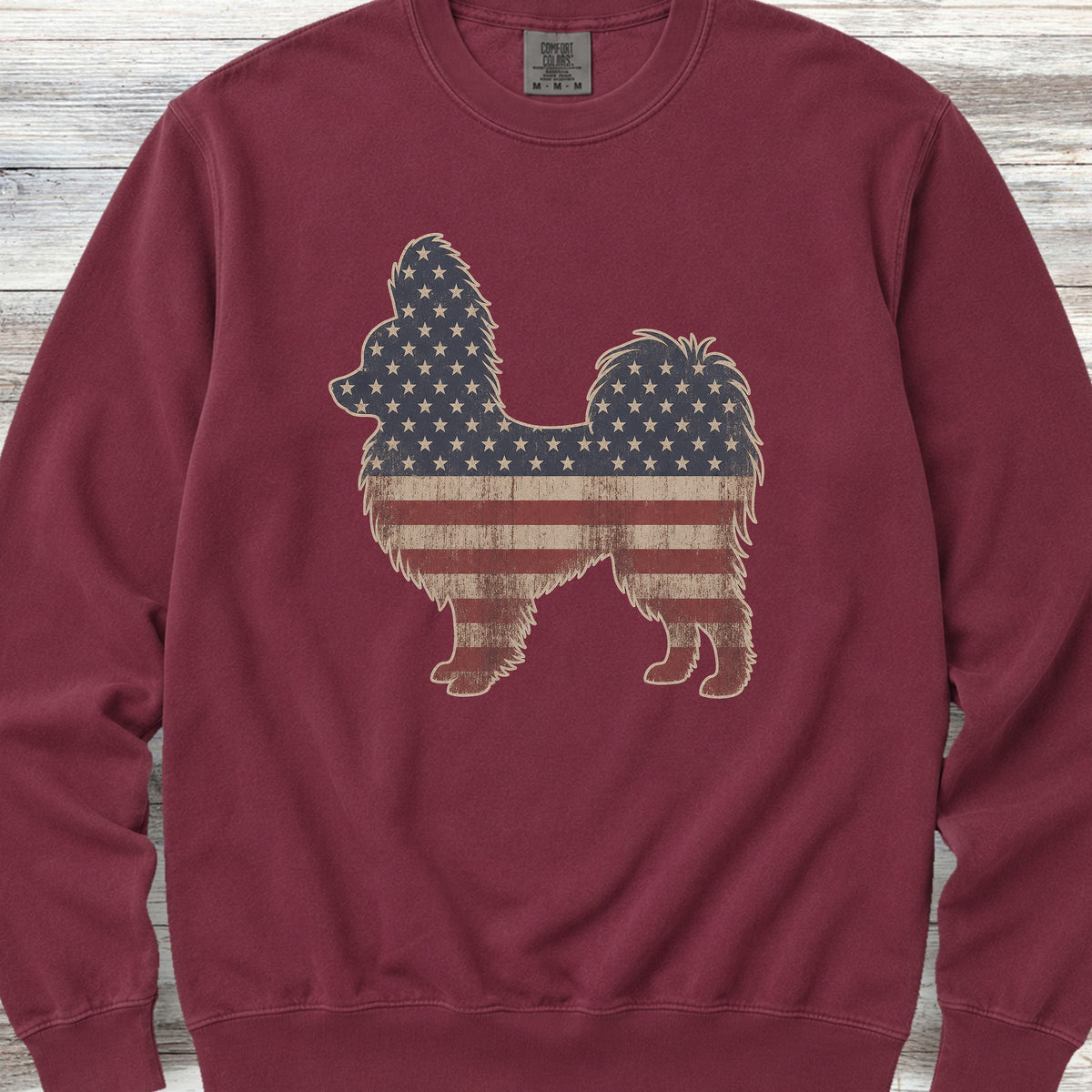 Papillon Vintage USA Sweatshirt - Crimson