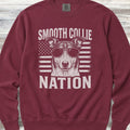 Smooth Collie Nation Sweatshirt - Crimson