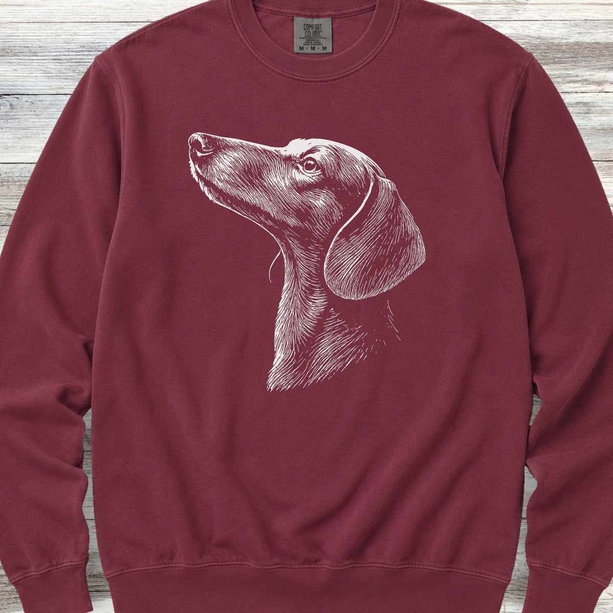 Dachshund Loyalty Sweatshirt - Crimson