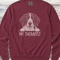 German Shorthaired Pointer Therapist Sweatshirt - Crimson