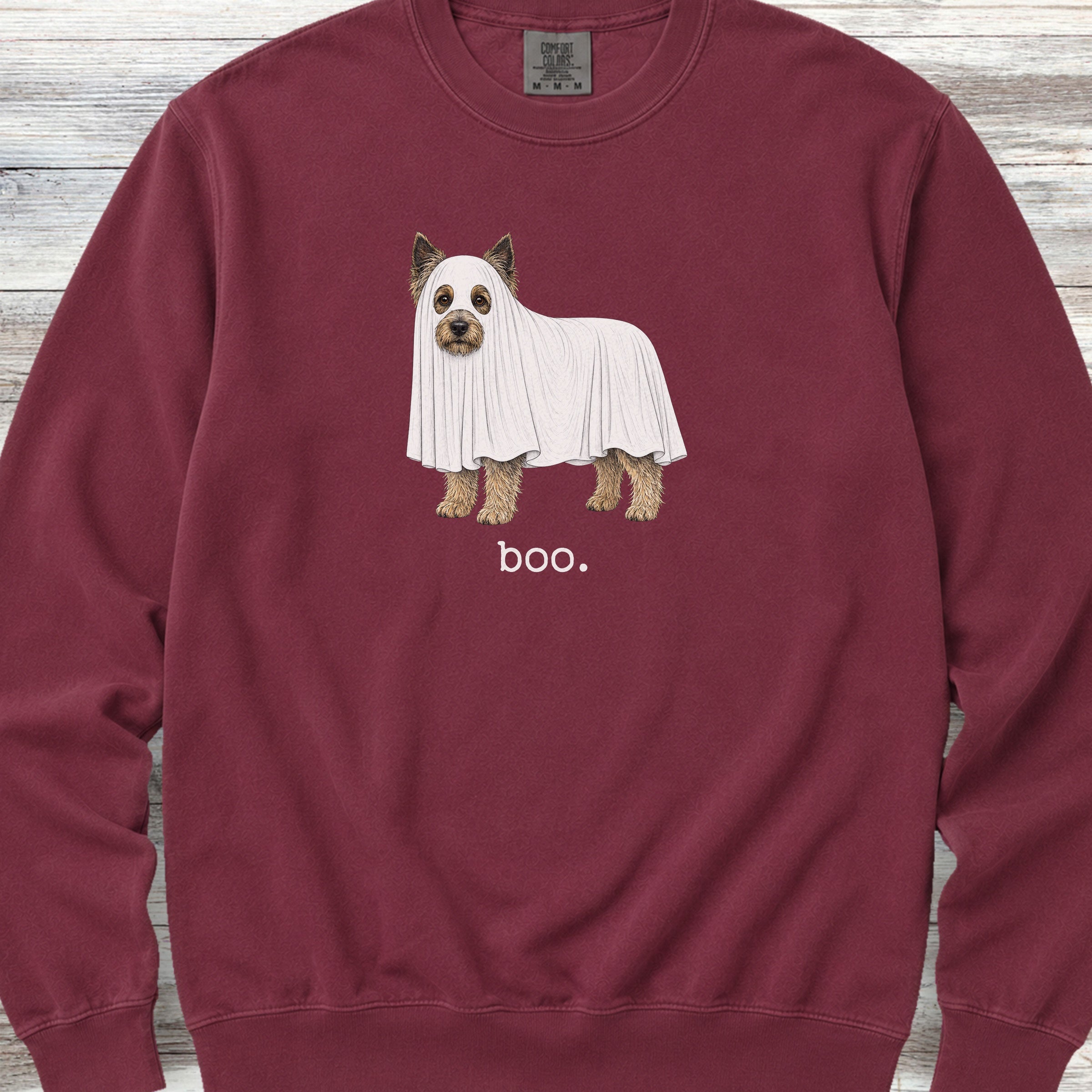 Cairn Terrier Boo Sweatshirt - Crimson