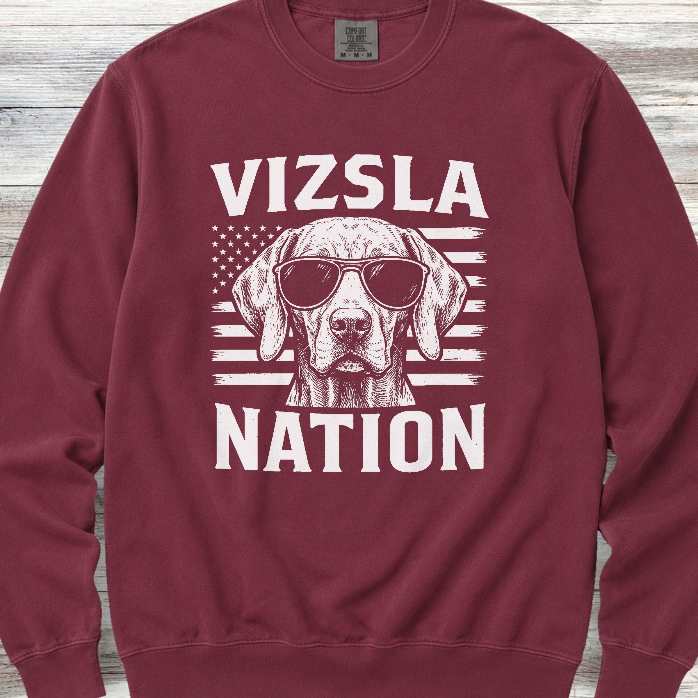 Vizsla Nation Sweatshirt - Crimson