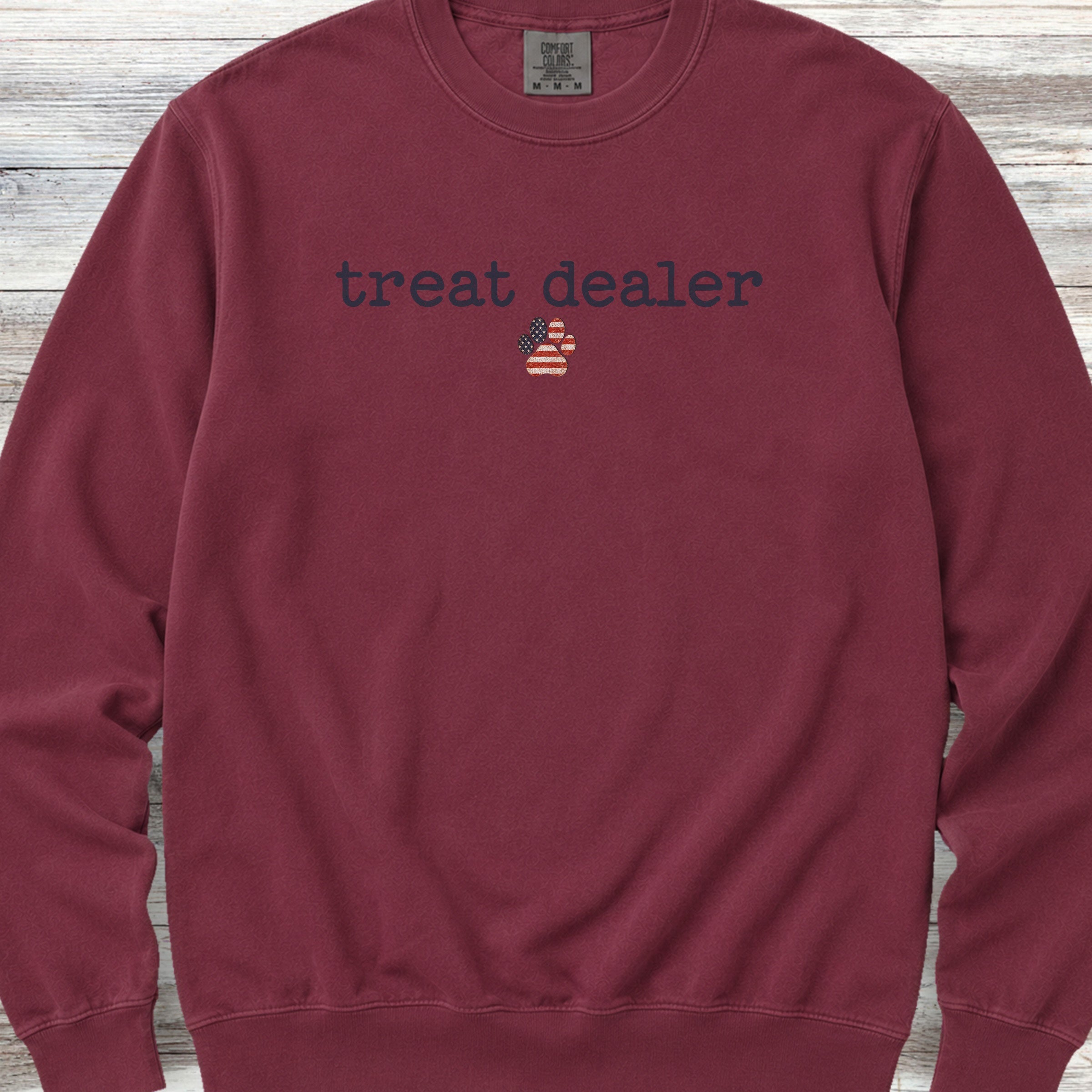 Vintage Treat Dealer USA Sweatshirt - Crimson