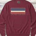 Live Free Love Dogs Sweatshirt - Crimson