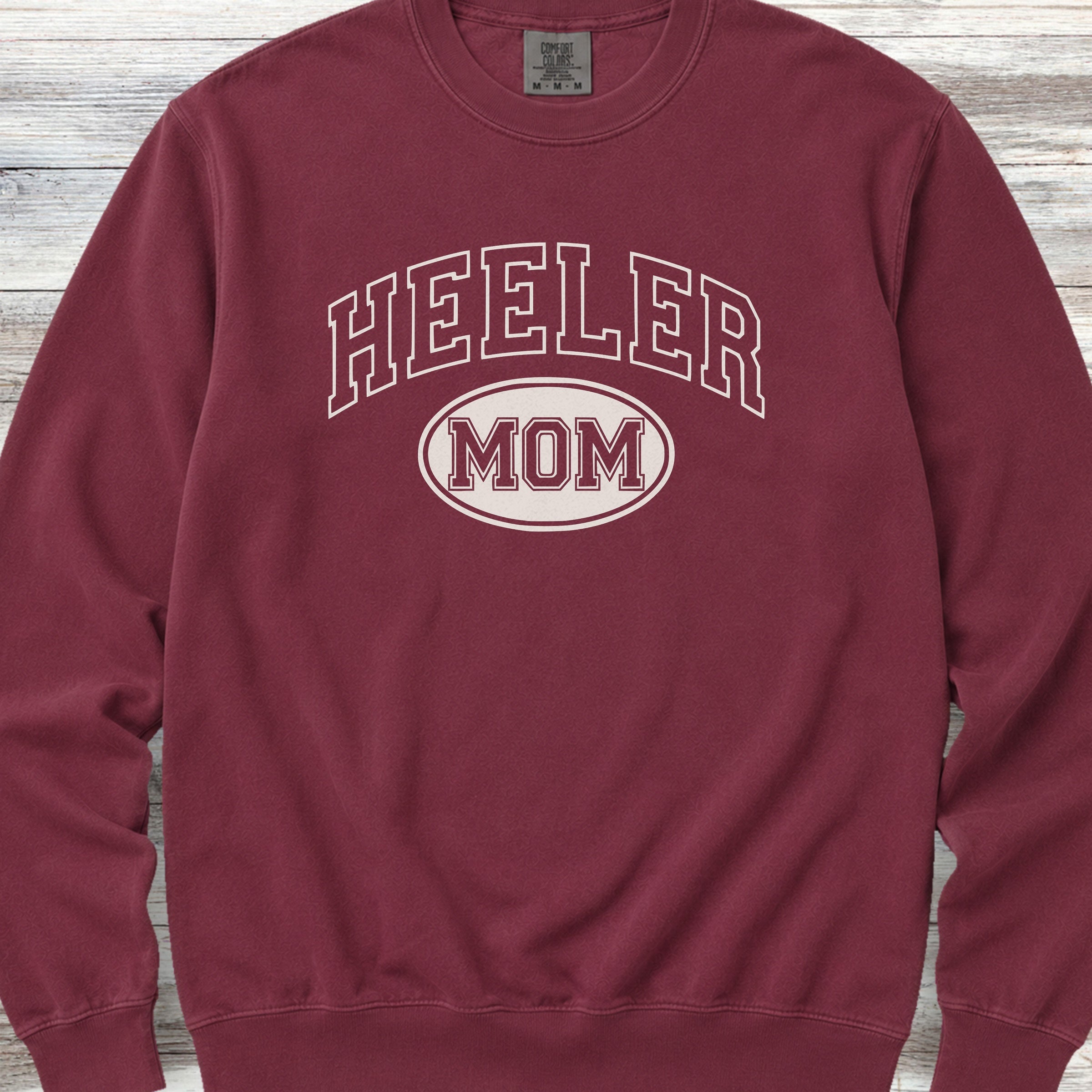 Australian Cattle Dog Heeler University Mom Sweatshirt - Crimson