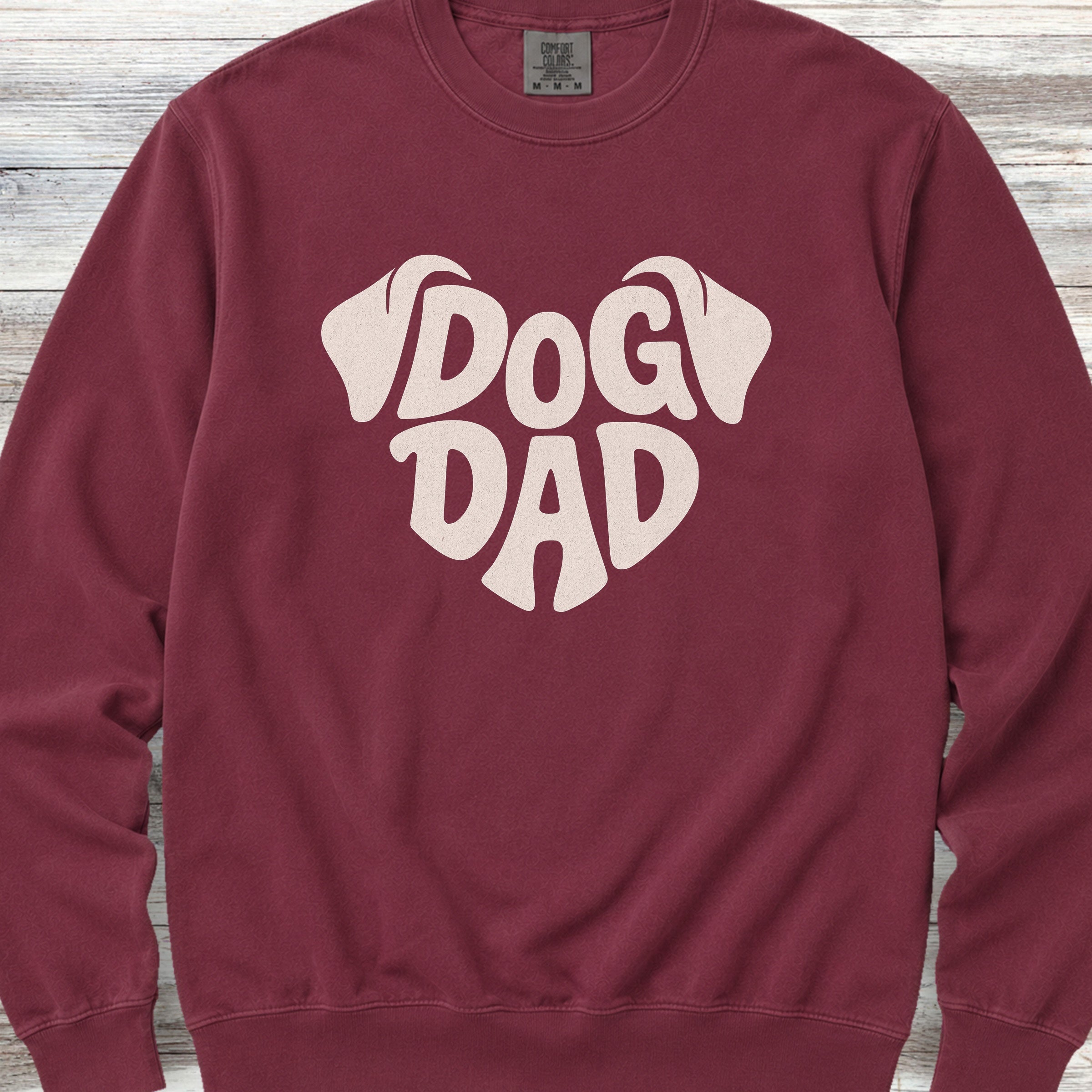 Dog Dad Ears Sweatshirt - Crimson