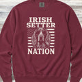 Irish Setter Nation Sweatshirt - Crimson
