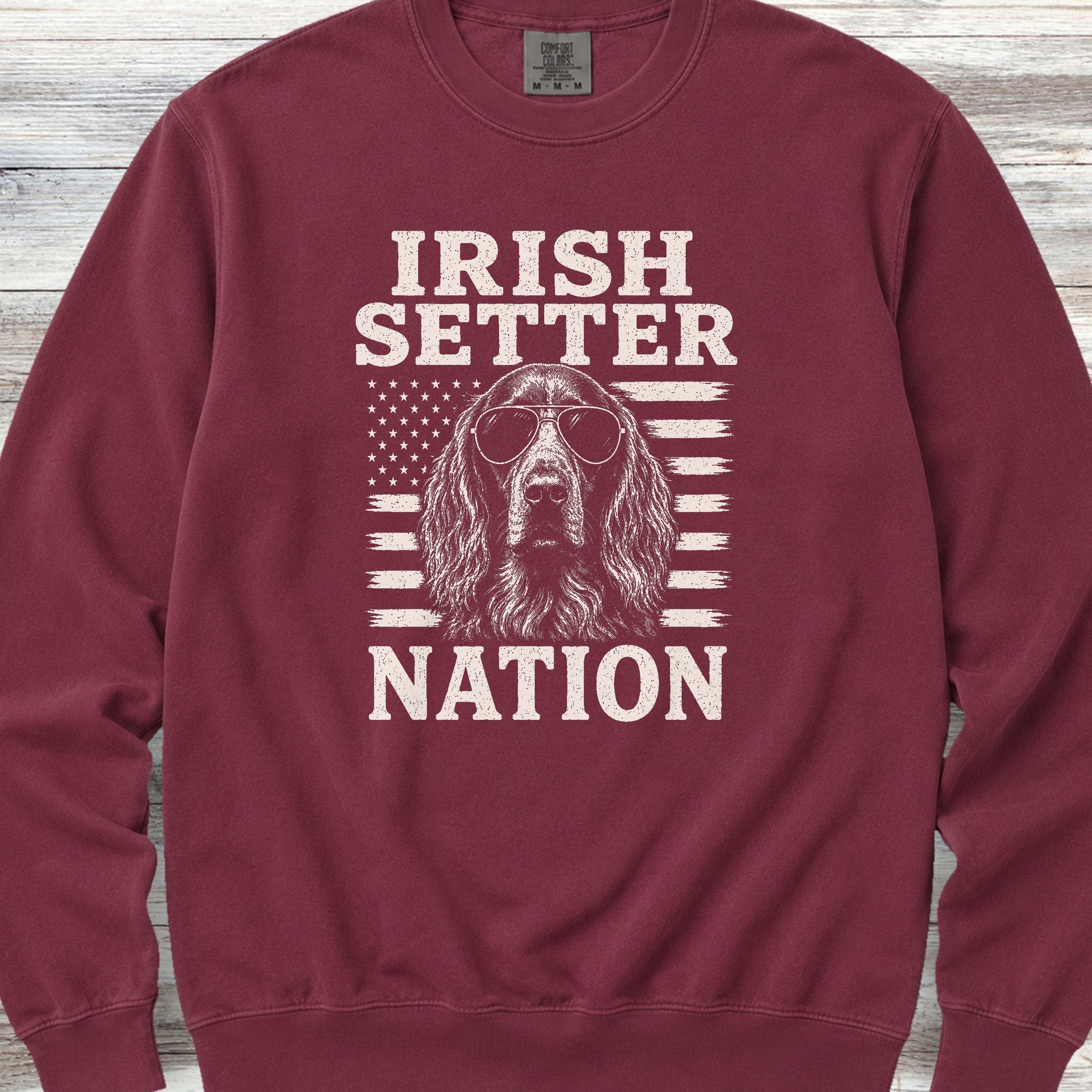Irish Setter Nation Sweatshirt - Crimson
