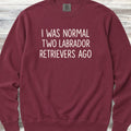 Labrador Retriever Normal Sweatshirt - Crimson