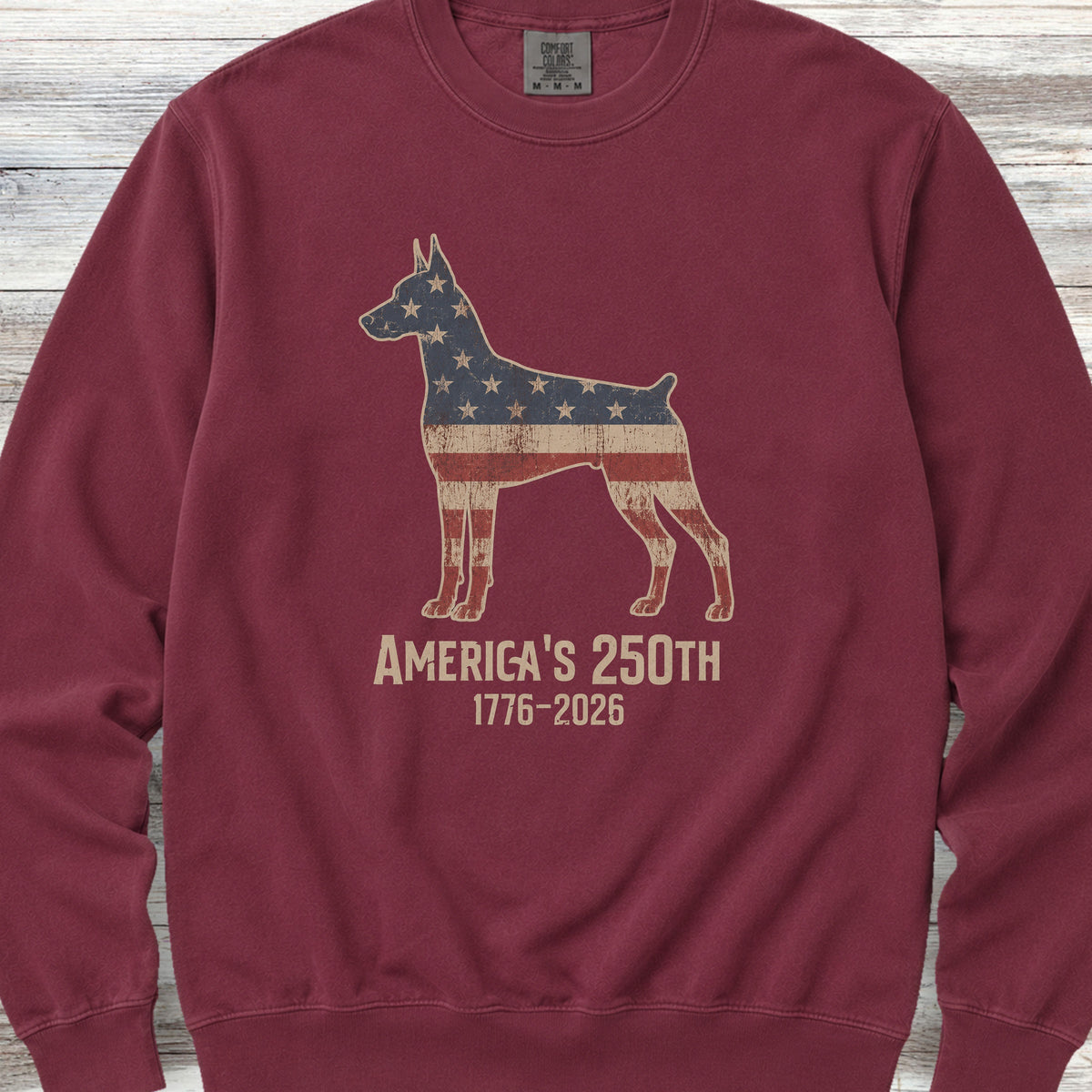 Doberman 250 Sweatshirt - Crimson