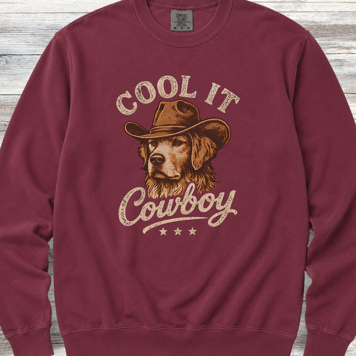 Golden Retriever Cool It Sweatshirt - Crimson
