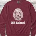 Goldendoodle Old School Sweatshirt - Crimson