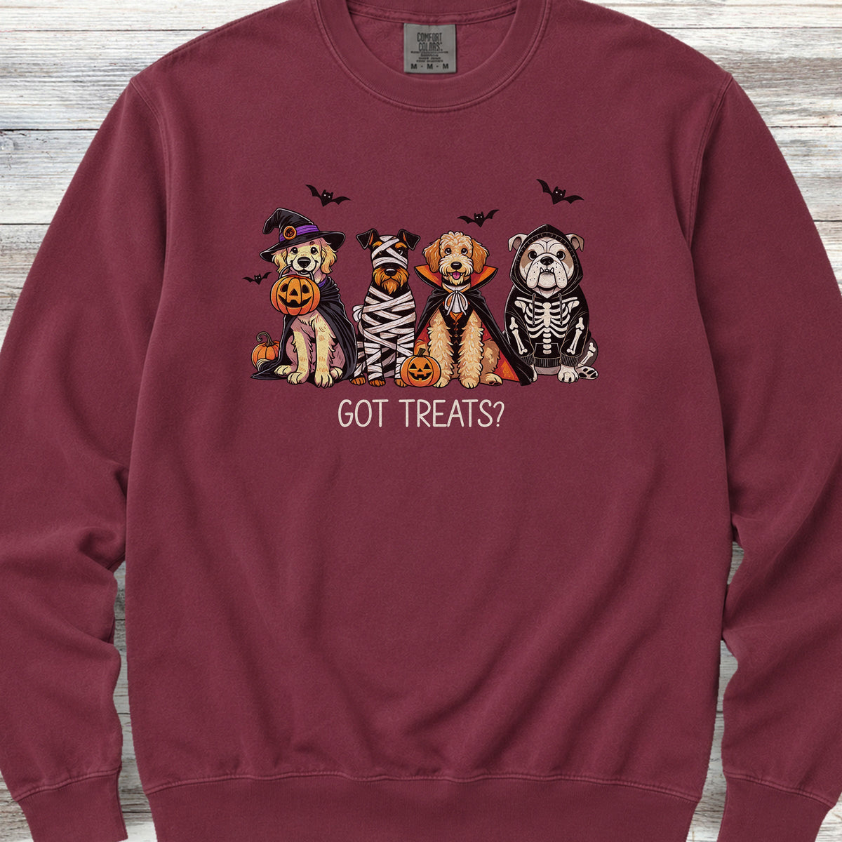 Halloween Got Treats Sweatshirt - Crimson