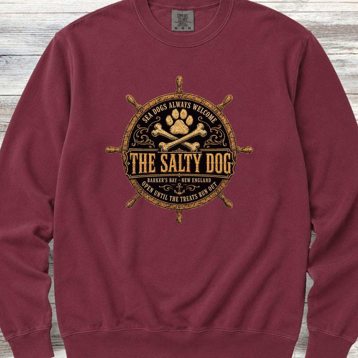 The Salty Dog Sweatshirt - Crimson