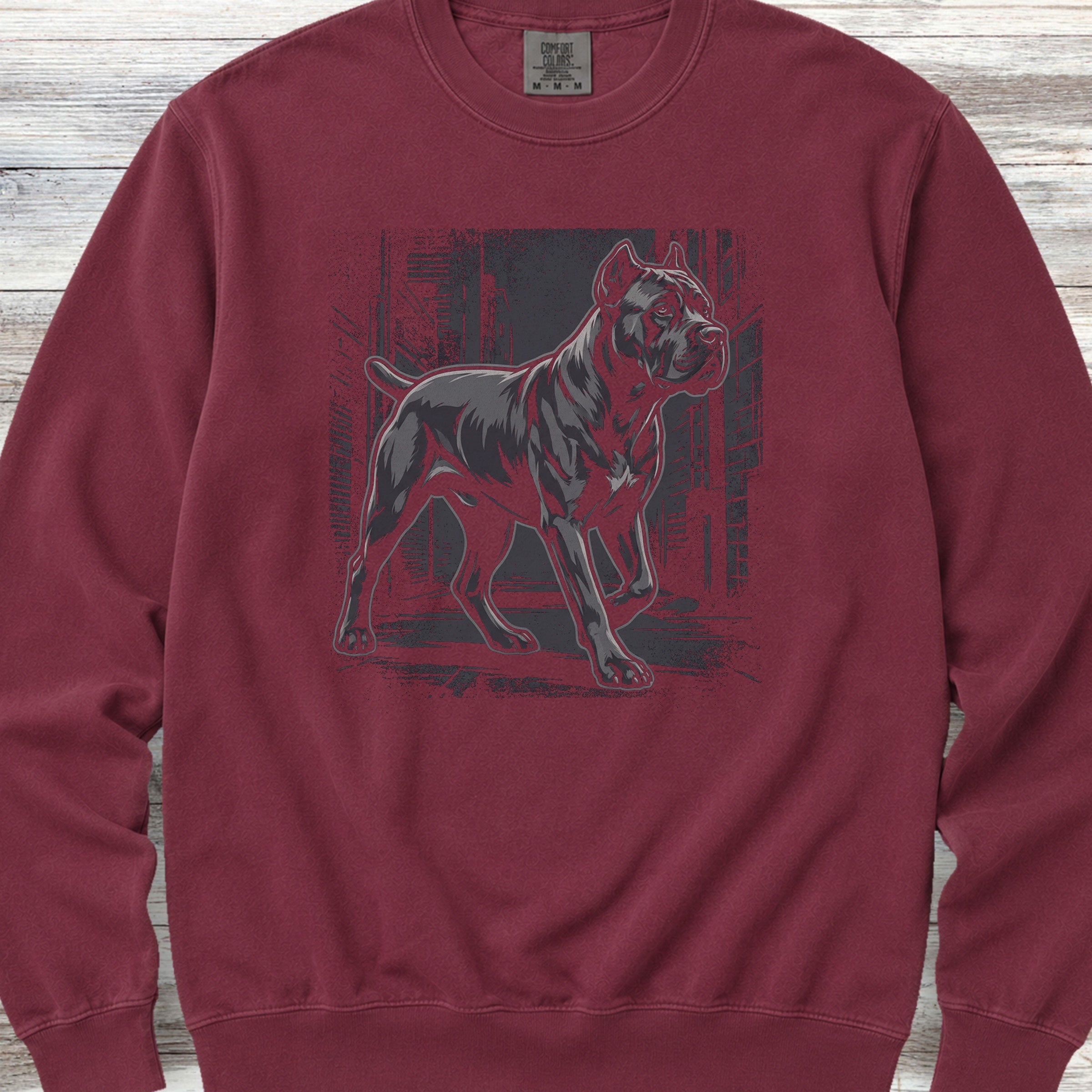 Cane Corso Street Sweatshirt - Crimson