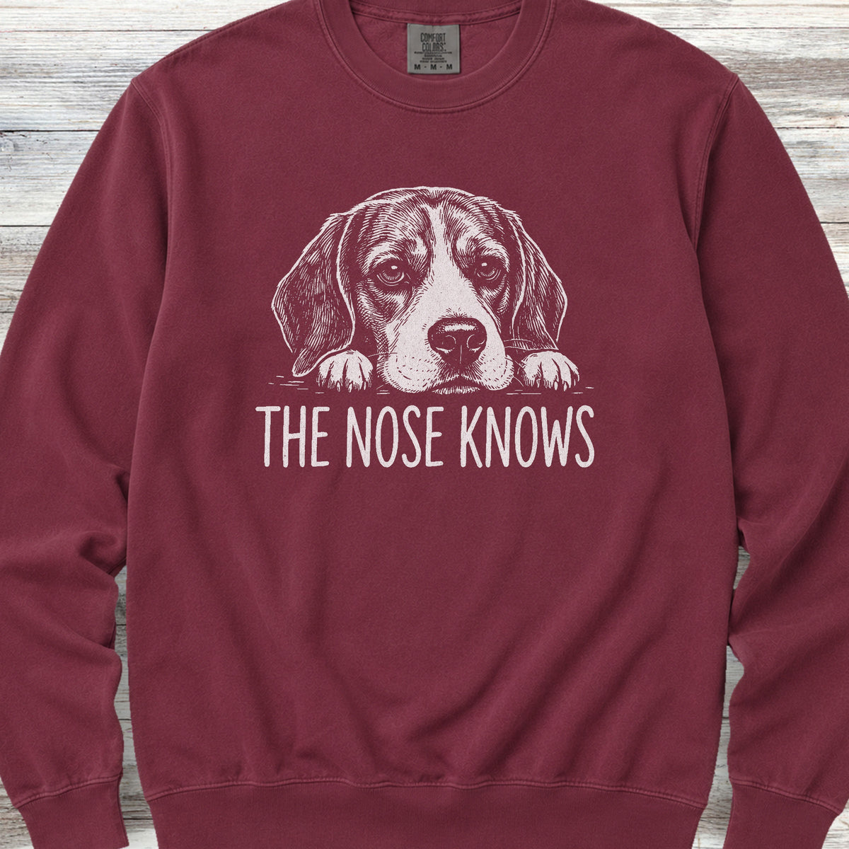 Beagle Nose Knows Sweatshirt - Crimson