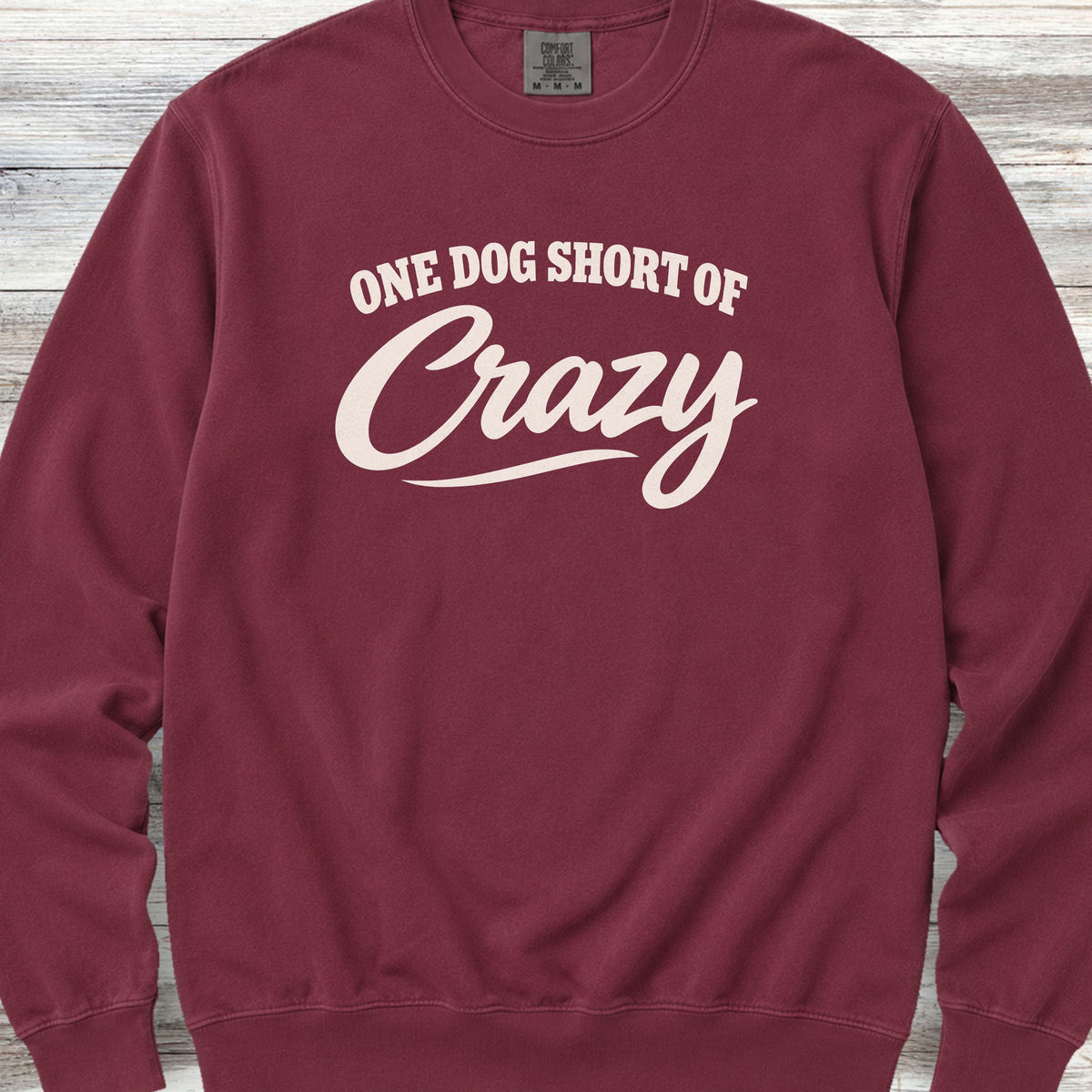Short of Crazy Sweatshirt - Crimson