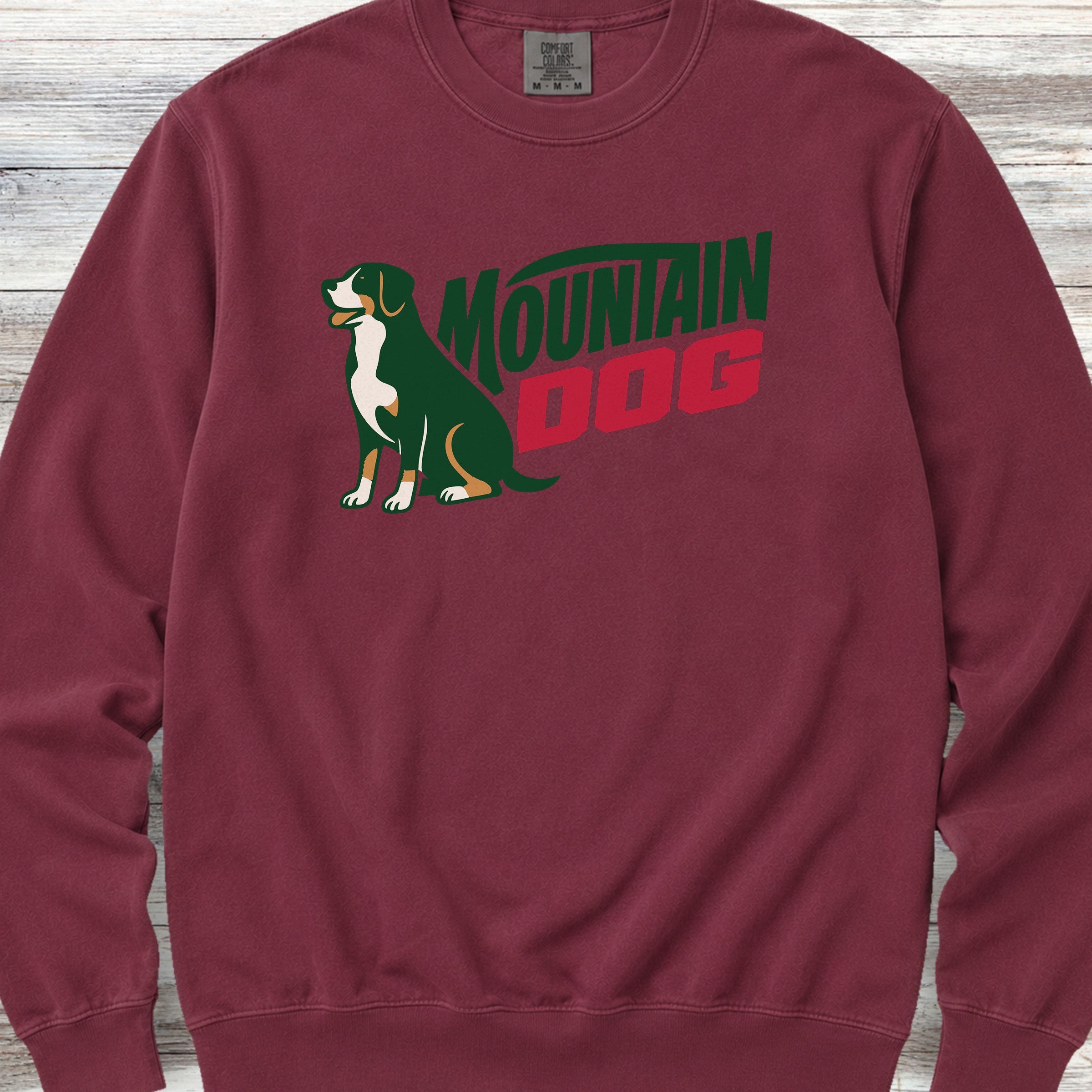 Swiss Mountain Dog Sweatshirt - Crimson