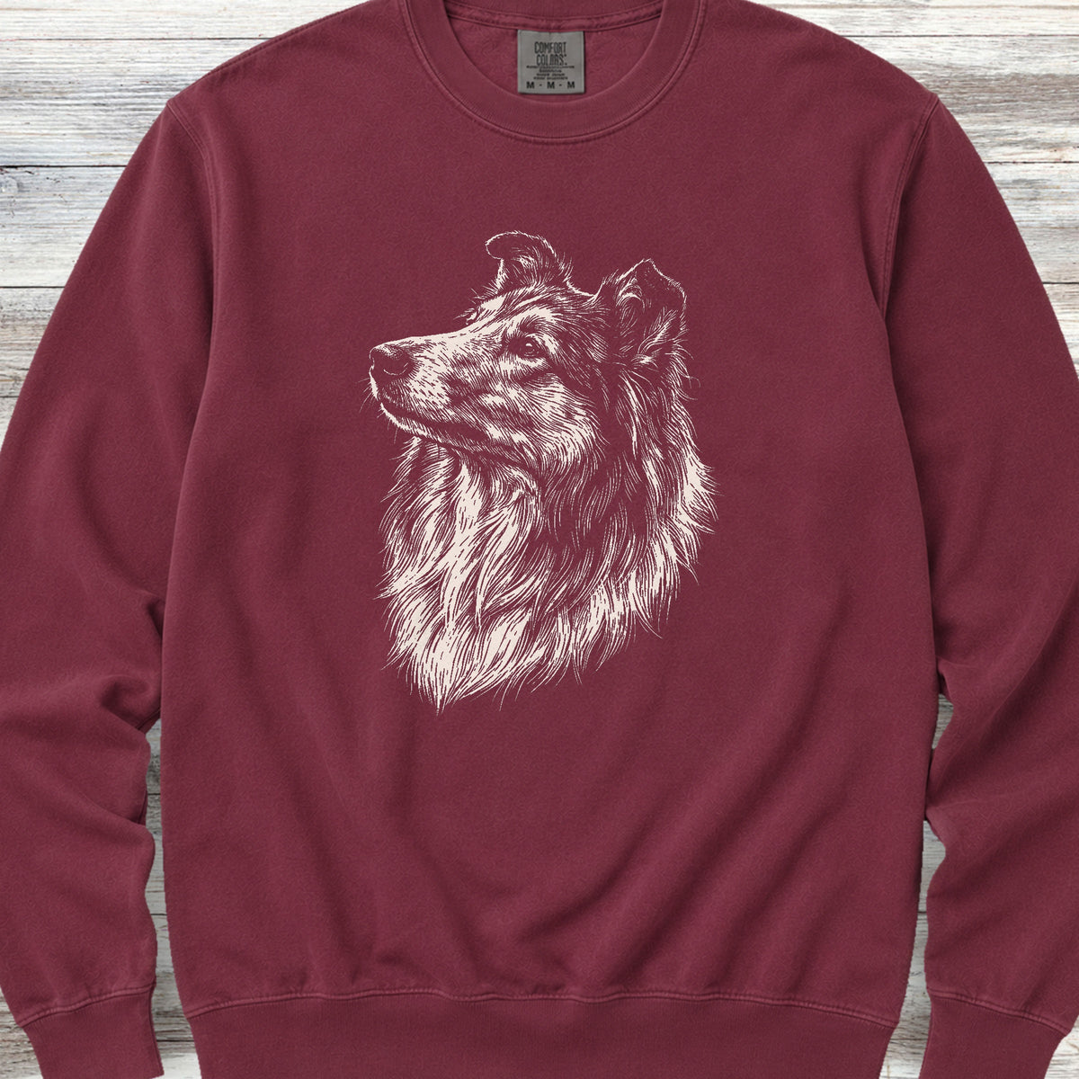 Rough Collie Loyalty Sweatshirt - Crimson