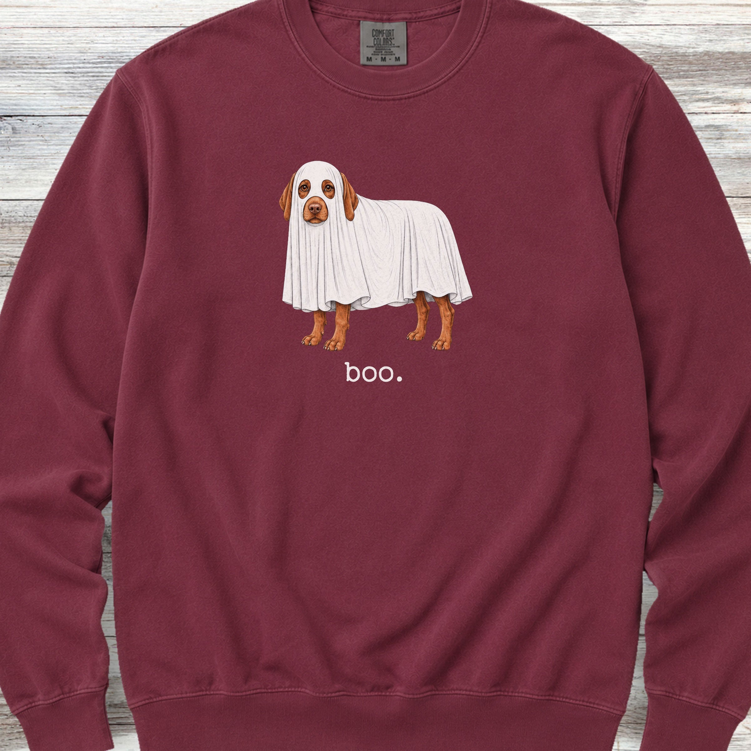 Vizsla Boo Sweatshirt - Crimson