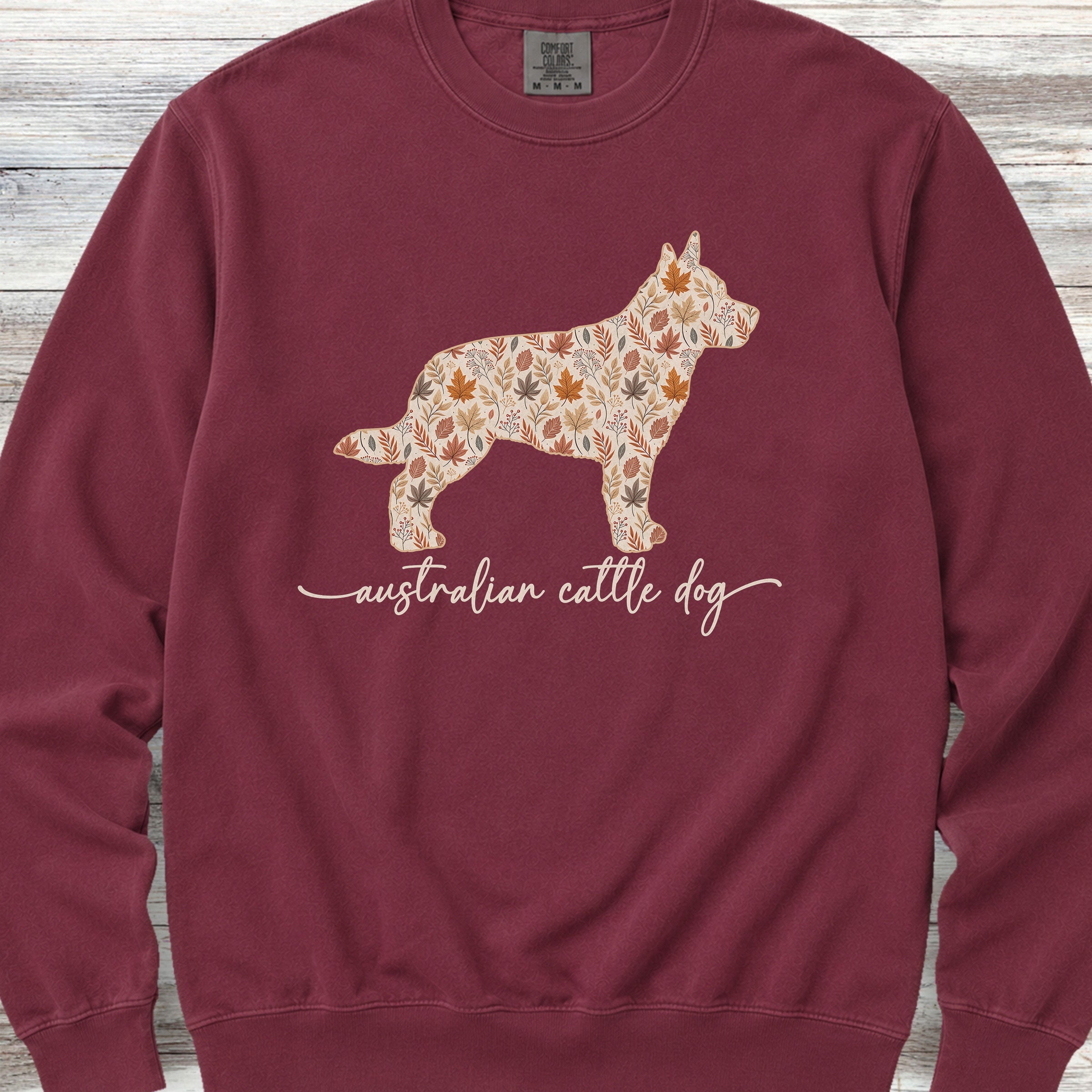 Australian Cattle Dog Fall Sweatshirt - Crimson